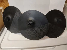 Set of 3 Simmons Titan 20 TSCTM10S 10" Crash Ride Electronic Drum Cymbal + Mount