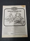 Star Wars 1970 Twin Cloud Car Original Kenner Instructions
