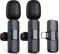 K9 Wireless Mini Microphone For Android/iPhone/iPad Video recording Lapel Mic US