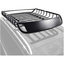Dachkorb Auto, Dachgepäckträger, Autosport, Gepäckträger, Stahl, schwarz