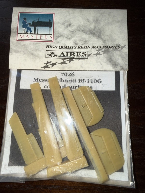 Aires 1/72 scale ME Bf 110G control surfaces (2sets) And Koster Vacuform Canopy