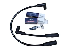 8mm Silicone wires & Iridium spark plugs for 99-17 HARLEY SOFTAIL DYNA FX FXD