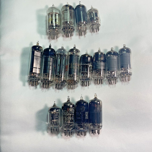 Vintage Radio Audio Amplifier Vacuum Tubes Lot x16 Various Sizes