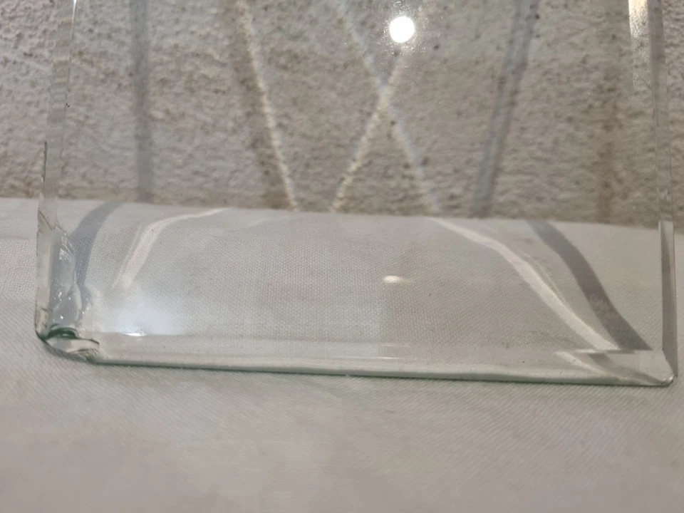 Ancien CADRE PORTE PHOTO laiton doré verre biseauté décor au Noeud - Photo 3/4