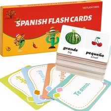 Ceiba Tree Spanish Flash Cards 100 English to Bilingual Medium