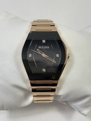 Bulova Gemini Diamonds Quartz Rose Gold Tone Stainless Steel  display picture 2