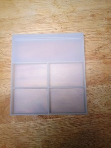 Clear Silicone Resin Mold Tray, 5-Compartment Rectangle, Approx. 6 in Wide