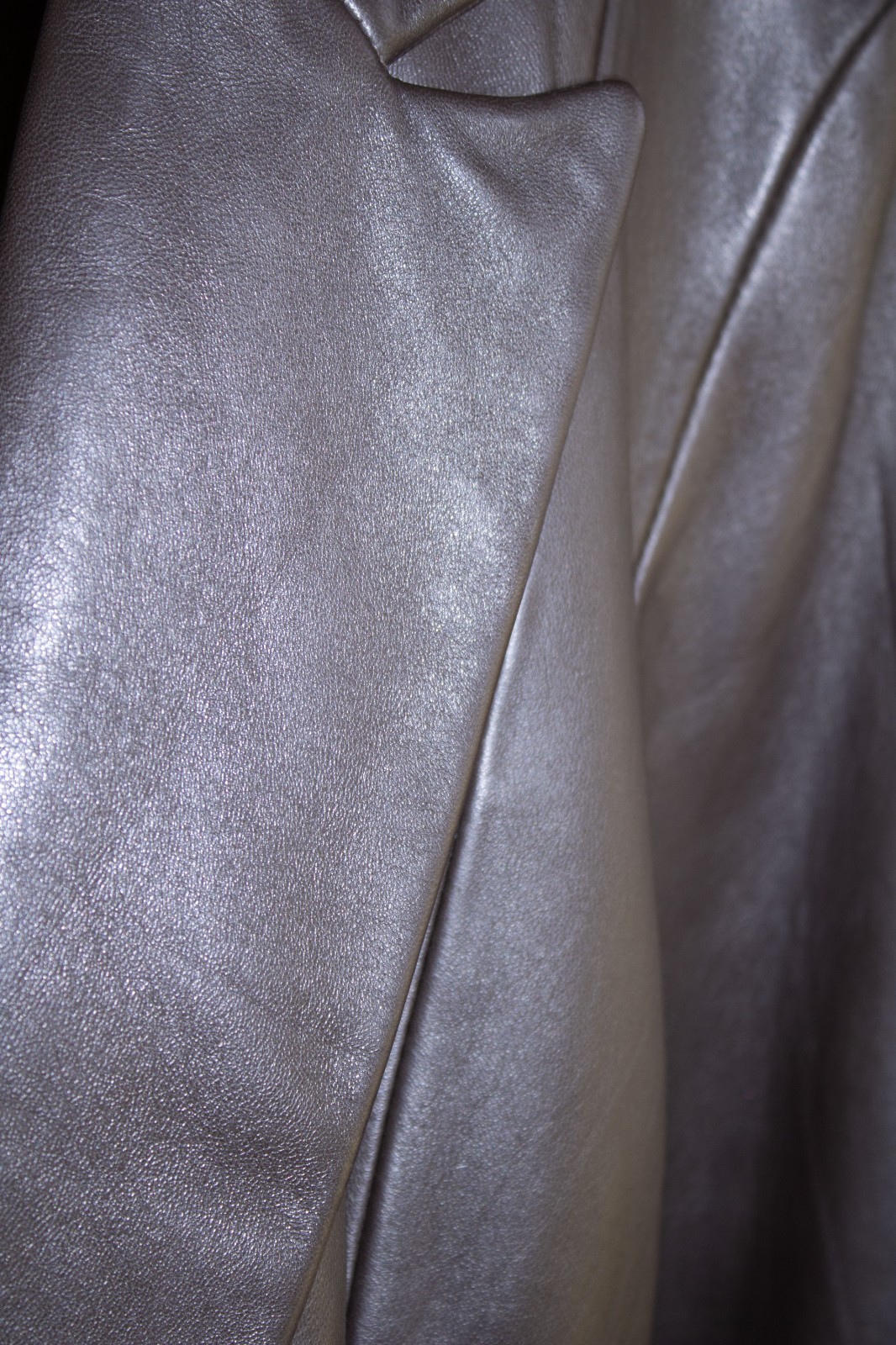 Cache Single Button Front Genuine Leather Jacket … - image 6