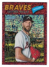 2026 Topps Heritage Chrome Burgundy Sparkle Refract - Chris Sale - Braves  #278