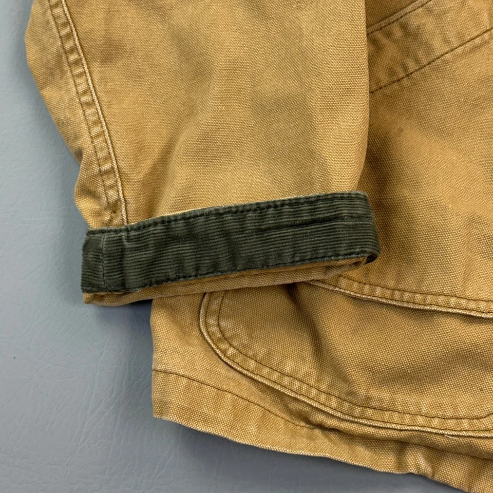 Vintage LL Bean Barn Coat Boys Medium Tan Canvas Chore Jacket Hunting 90s - Image 2 of 4