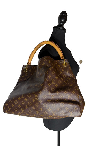 Louis Vuitton Monogram Canvas Artsy GM with Leather Handle & Key Chain