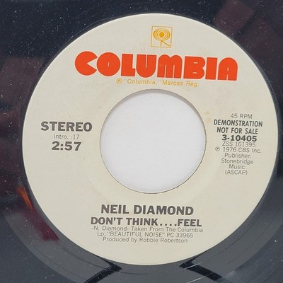 Neil Diamond Don't Think Feel 7'' 45rpm EX Vinyl 70's Record 45