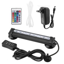 LED Aquarium Light Fish Bubble Light Underwater Led Light with Remote Control...