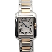 Cartier Montre femme en quartz Tank Anglaise Small en or 18K 152314438