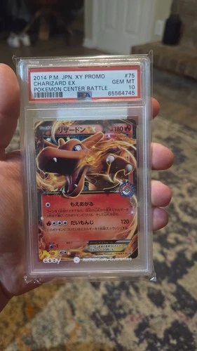 PSA 10 - Charizard EX - 075/XY-P Pokemon Battle Center - Pokemon Center Promo