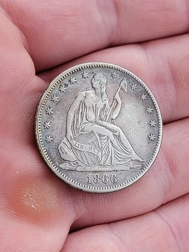 1866 Seated Liberty Half Dollar