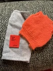 Vintage Barbie Doll SWEATER GIRL #976 Orange Shell-Skirt-How To Knit Book EUC