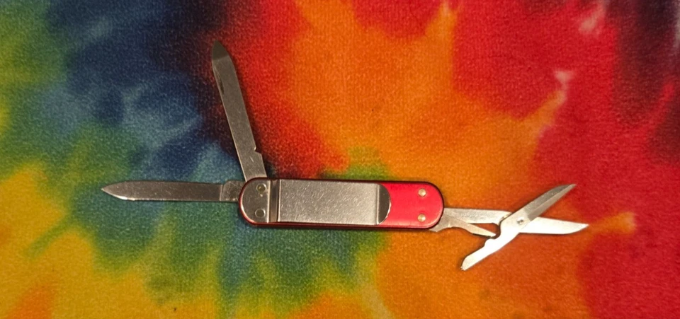 Canivete suíço antigo Wenger clipe de dinheiro 65 mm ALOX! APOSENTADO! RARO! - Imagem 2 de 4