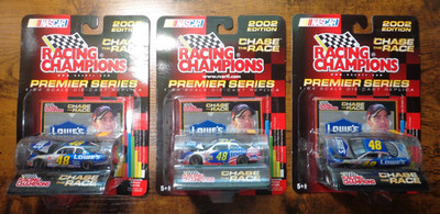 2002 Jimie Johnson 1/64 Racing Champions #48 Lowes CHASE the RACE Brand New (3)
