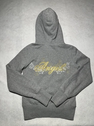 UNDERCOVER FELPA CON CAPPUCCIO SHERPA VICTORIA'S SECRET DONNA VS ANGEL ZIP TAGLIA M