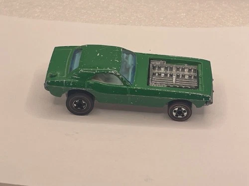 Hot Wheels Redline Show Off 1970 Green White Interior - HK un stamped base