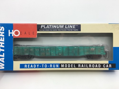 Góndola HO Walthers Penn Central AAR 52’ 6” Drop End Mill PC #557016 DESGASTADA | Condition: Used