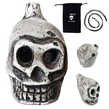 Authentic Aztec Whistle Skull Spooky Human Death Scream Loud Whistle Prank Tool