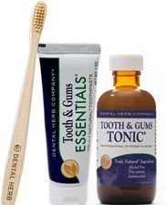 Dental Herb Company - Tonic Mouthwash and Essentials Toothpaste Travel Kit - Mad