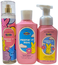 Bath  body works PEEPS Easter body wash, foaming hand soap, body mist NEW