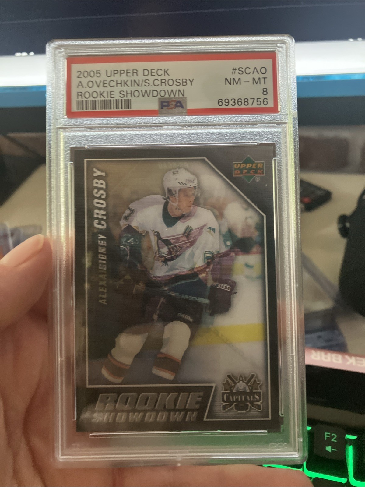 2005-06 Upper Deck - Rookie Showdown Alex Ovechkin, Sidney Crosby #RS-SCAO (RC) view 1