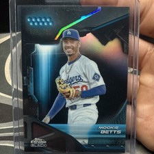 2026 Topps Chrome Black MOOKIE BETTS /150 Blue Dodgers Refractor Baseball Card