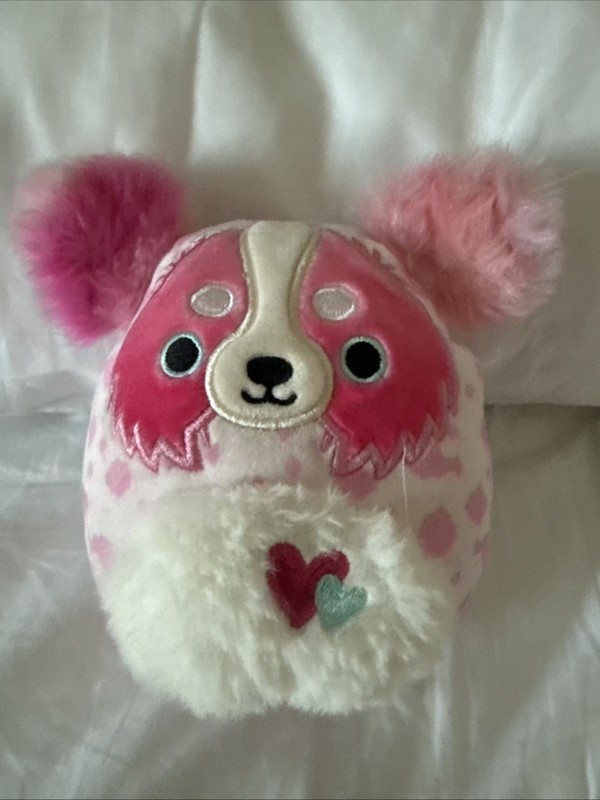 Squishmallows Kellytoy Magnus the Pink Australian Shepherd Dog