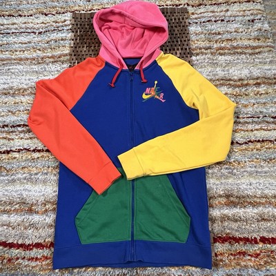 Nike Jordan Jumpman Classics Color Block Hoodie Hoody Men s Size Medium M