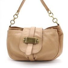 Borsa a tracolla FURLA in pelle beige Hobo Y2K oro hardware catena accento borsa