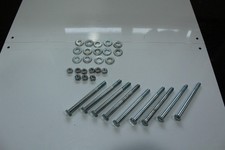 Carriage Bolts Sets 4" x 8mm Lot of 9 With Nuts Washers