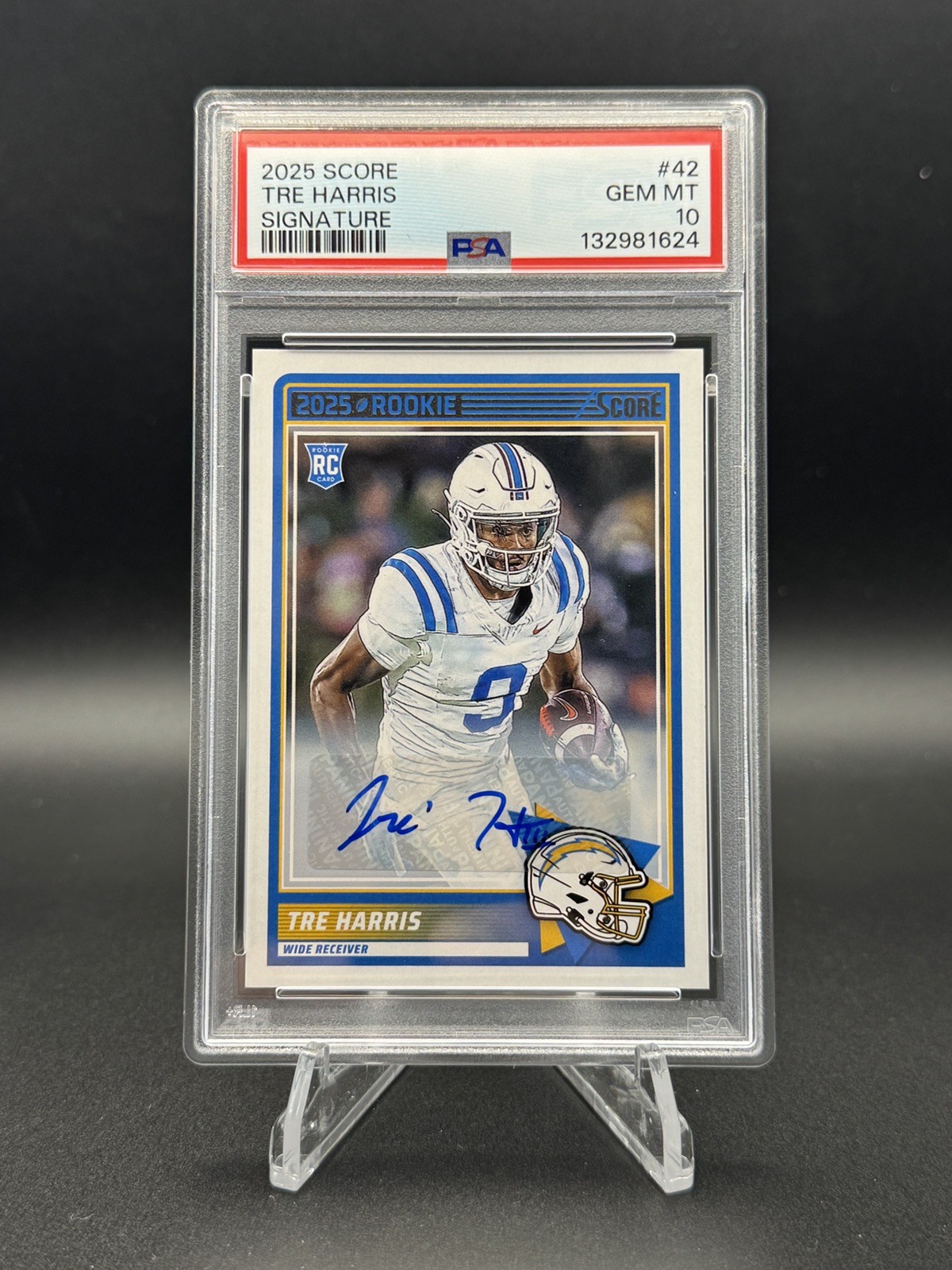 Tre Harris Panini Score #42 Signature