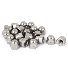 M10 Thread Dia Dome Head Stainless Steel Cap Acorn Hex Nuts 20pcs