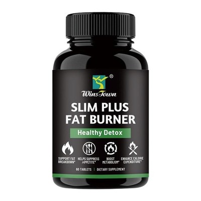 SLIM PLUS fat burner Healthy detox 60 Counts Slimming Shaping Energy Booster