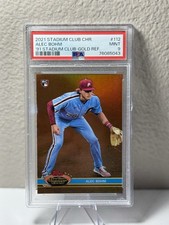 Alec Bohm 2021 Topps Stadium Club Chrome #23/50 Gold RC 1991 Design Variation