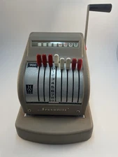 Vintage Speedrite 900 Check Writer by Hall-Welter Co. HW Bank Equipment - WORKS