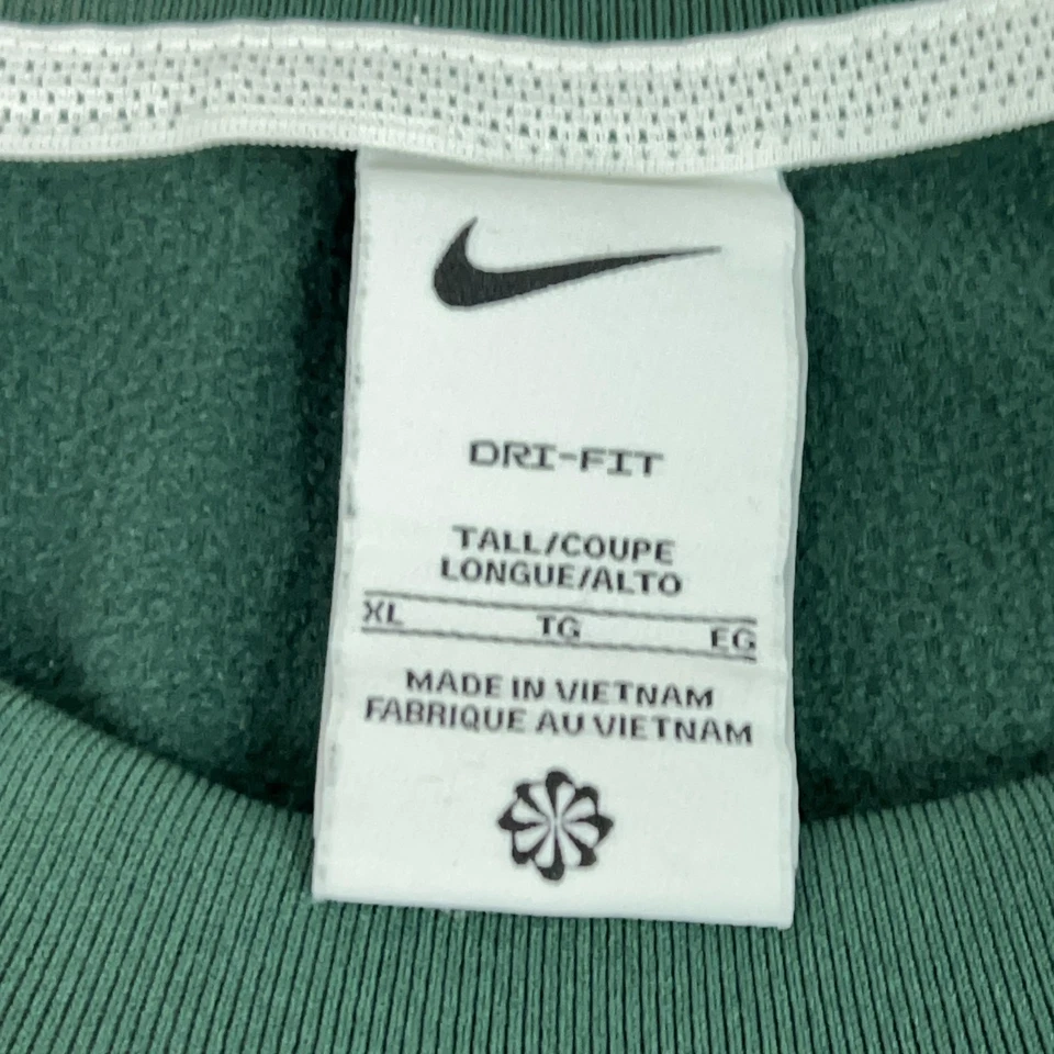 Camisa Michigan State Spartans Para Hombres XL Alta Verde NCAA Nike Dri Fit Manga Larga Foto 4 de 4