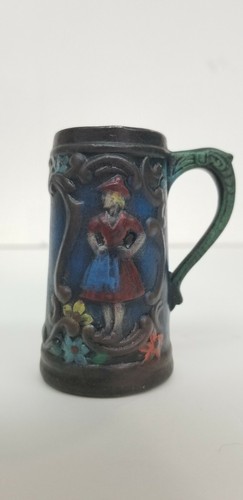 Mini German Beer Stein Decorative decor man woman dancing oktoberfest drinking - Picture 9 of 12
