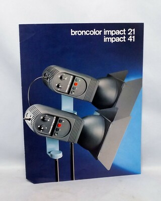Broncolor Impact 21 impact 41 Studio Strobe Brochure Pamphlet 
