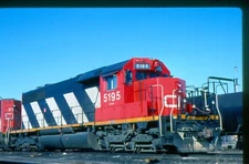 CNR 5195 SD-40, Belleville, ON, 04/89; Kodachrome Original