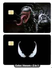 Venom Credit Card Smart Sticker Skin Precut Small Chip Debit Bank Set Of 2
