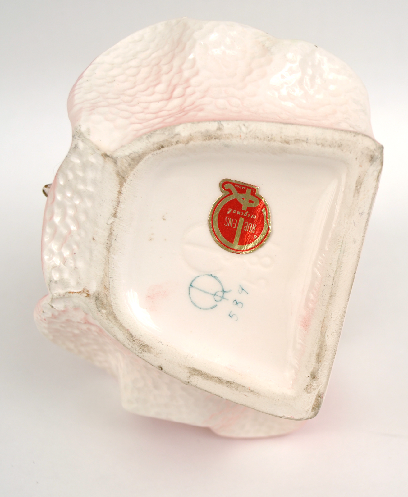 Vintage Original Rubens Japan Lady planter Vase Pink Girl Umbrella ...