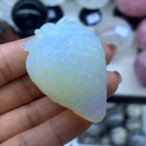 Genuine Precious Stone Opal Crystal Carving Owl Quartz Healing Specimen Gifts