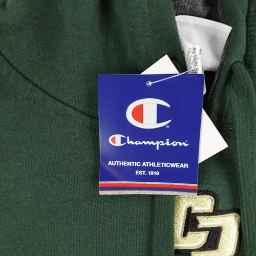 Cal Poly Mustangs Hoodie Mens Medium Green Champion Pullover Sweatshirt NEW NWT - Picture 3 of 9