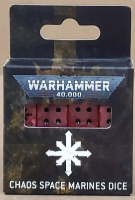 Chaos Space Marines Würfel 2024 Neu Games Workshop Warhammer 40k WH40K GW Neu in OVP OOP