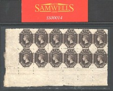 CEYLON QV Classic SG.69b 9d (1867) BLOCK OF TWELVE Mint LMM/MNH** {ex Gem} SS14